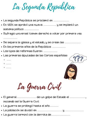 La segunda república y la guerra civil