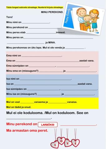 1klass-PEREKOND-2 (peres on üks laps)