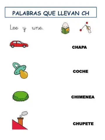 Ficha palabras con CH
