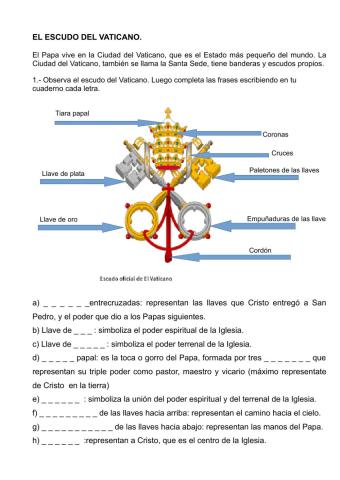 El escudo del Vaticano