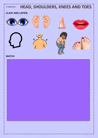 Head, shoulders, knees and toes