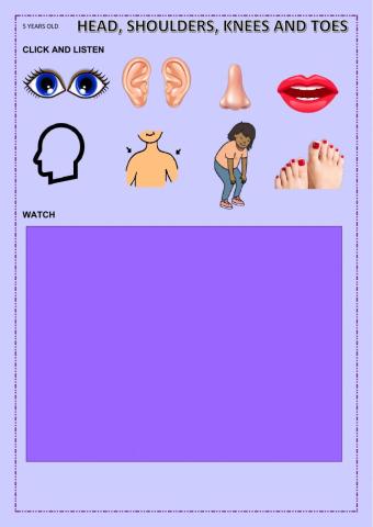 Head, shoulders, knees and toes