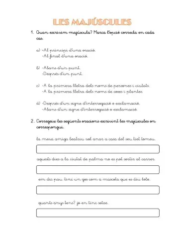 Les majúscules