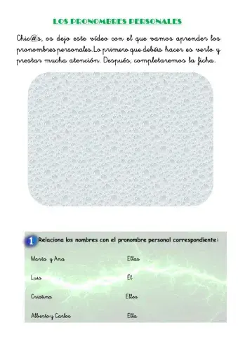 PRONOMBRES PERSONALES