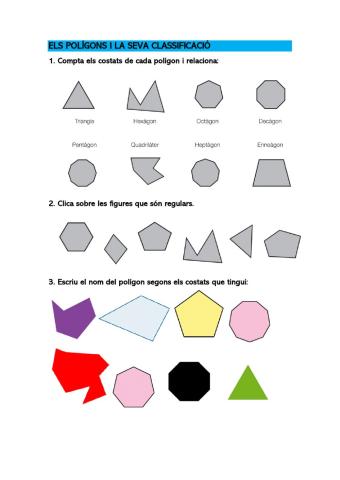 Classificació de polígons