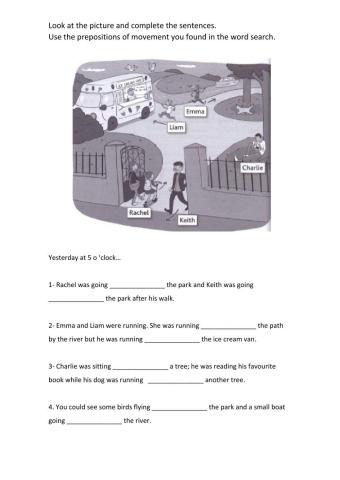 Prepositions of movement