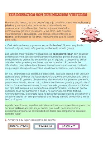 Trabajamos las partes del cuento