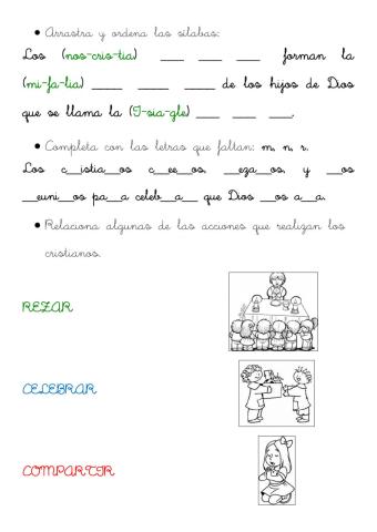 Iglesia, actividades