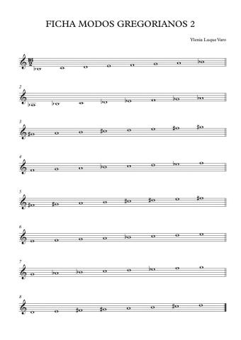 Modos Gregorianos 2