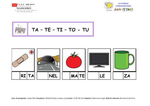 Lectoescritura - T -