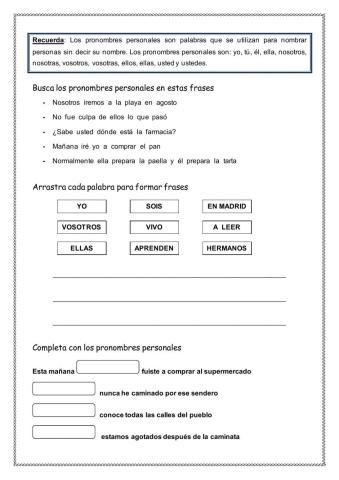 Pronombres personales