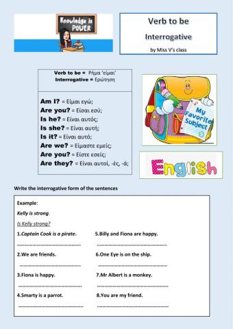 Verb to be Interrogative