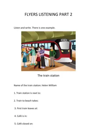 Flyers part 2 listening