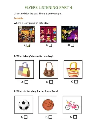 Flyers part 4 listening