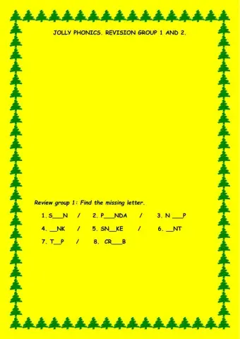Jolly phonics group 1 and 2