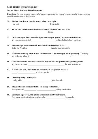 English state exam TEST 18-2018 MODULE 3
