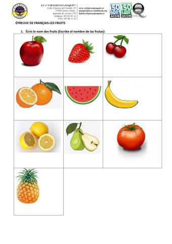 Les fruits