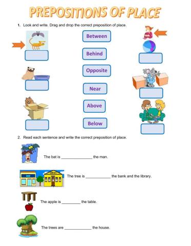Prepositions of place