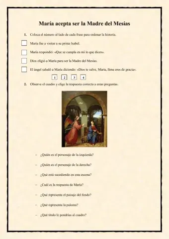 María acepta ser la Madre del Mesías 4º