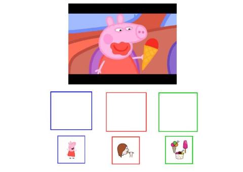 Pepa pig come helado