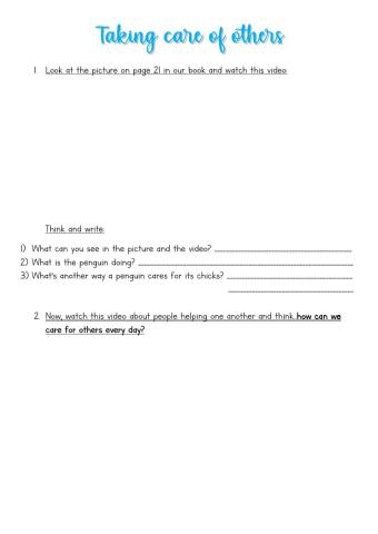 Taking care of others