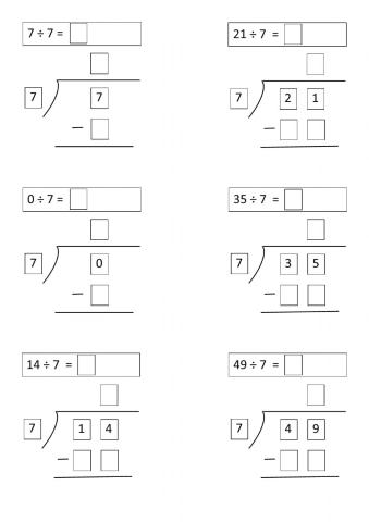 二年级数学：7的竖式除法 L1 (iw）