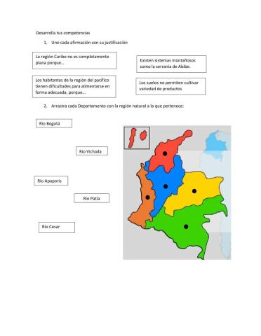 Aspectos físicos de las regiones naturales de Colombia