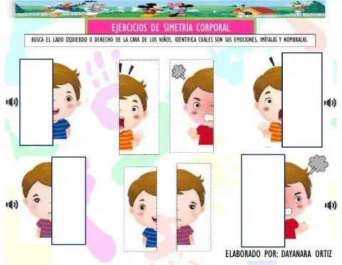 LAS EMOCIONES: Ejercicios de Simetría Corporal