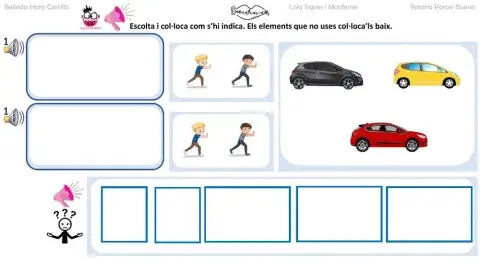 Comprensió de frases: col·loca empentar 2