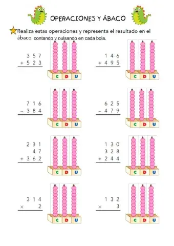 Operaciones y ábaco