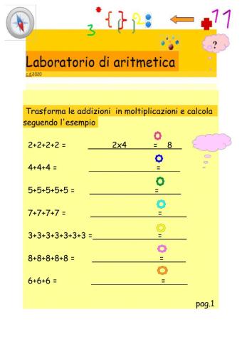 Trasforma le Addizioni in Moltiplicazioni