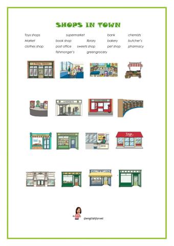 Shops in town