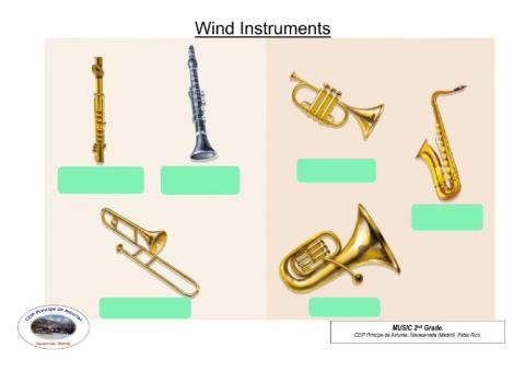 Wind instruments (names)