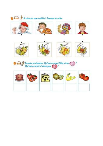 Les aliments et les goûts