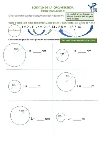 Longitud de la circunferencia