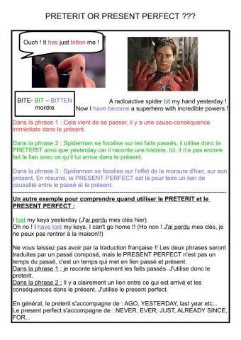 Preterit versur present perfect