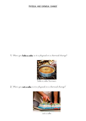 Physical and chemical changes
