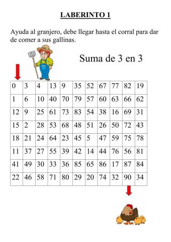 Laberinto numérico 1