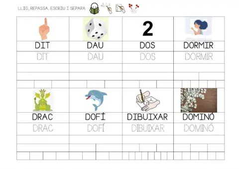 Lectoescriptura lletra -d-