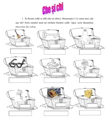 Grupurile de litere che şi chi