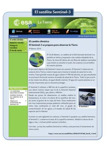 Lectura: Satélite de la ESA