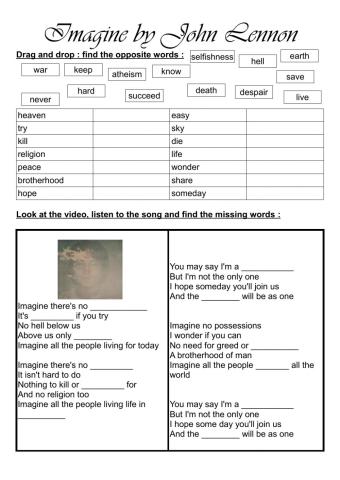 Imagine by john lennon