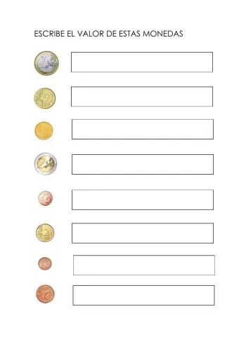 Cuenta los euros y los céntimos