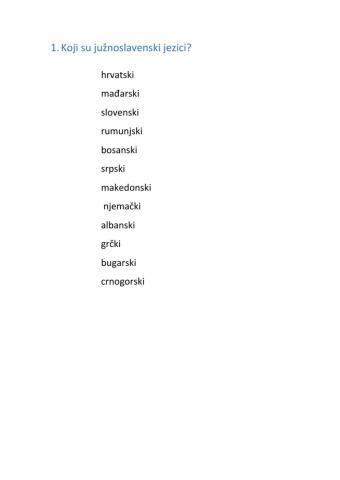 Južnoslavenski jezici