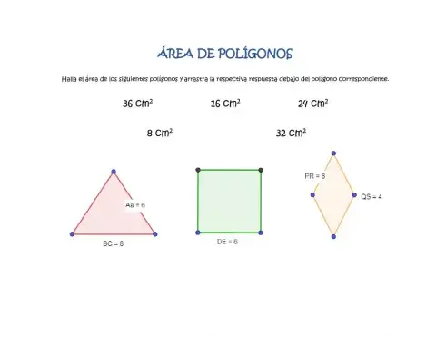 Área de polígonos
