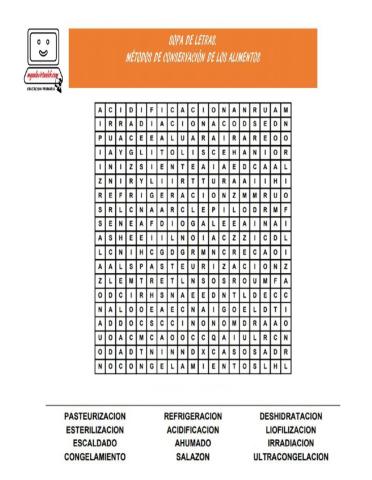 CONSERVACIÓN DE ALIMENTOS