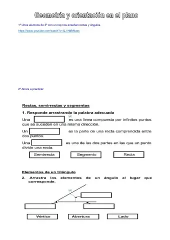 Rectas y ángulos