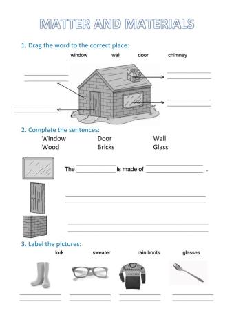 Matter and materials