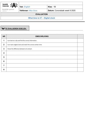 What time is it? The digital clock
