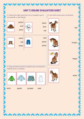 clothes and feeling words (2)